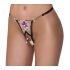 Tanga Cottelli - luxo bordado lírio (preto e branco)