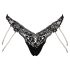 Cottelli - Tangas de Luxo Bordadas com Pérolas (Preto) - M/L