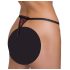 Cottelli - Tanga Luxuosa com Rosas e Pérolas (Preto) - M/L