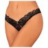 Obsessive Donna Dream - calcinha aberta rendada (preta) - M/L