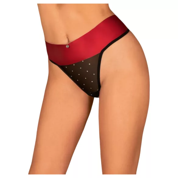 Obsessive - tanga com laço - renda - vermelho