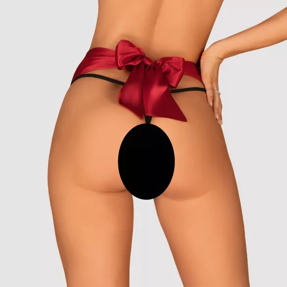 Obsessive - tanga com laço - renda - vermelho