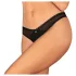 Obsessive - tanga aberta - renda preta - XL/XXL