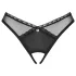 Obsessive - tanga aberta - renda preta - XL/XXL