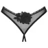 Obsessive - tanga aberta - renda preta - XL/XXL