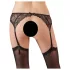 NO:XQSE - conjunto cinta-liga renda - preto