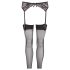 NO:XQSE - Conjunto Suspensório Renda - Preto - M/L