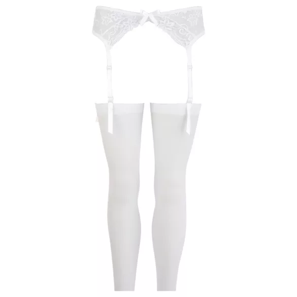 NO:XQSE - conjunto cinta-liga rendas - branco - M/L