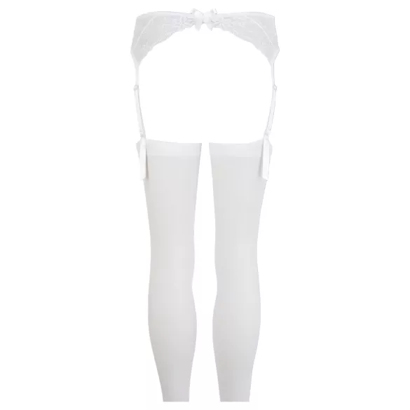 NO:XQSE - conjunto cinta-liga rendas - branco - M/L