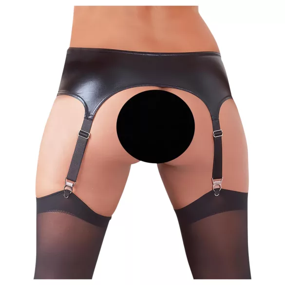NO:XQSE - Conjunto com cinta-liga efeito brilhante