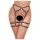 Cottelli - tanga feminina fina - preto - L/XL