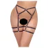 Cottelli - tanga feminina fina - preto - L/XL