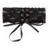 Cottelli - Colar de renda com laço largo (preto)