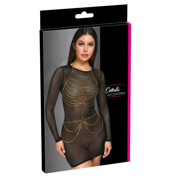 Cottelli - body de correntes - dourado