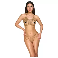Cottelli - joia corporal com corrente - dourado