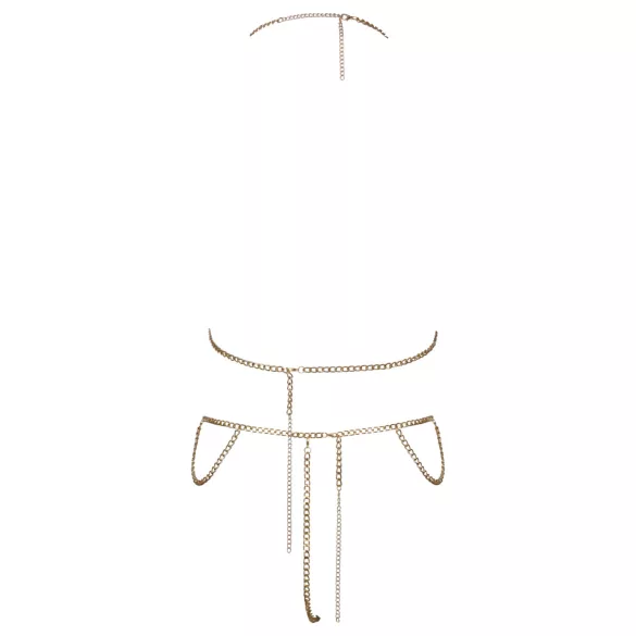 Cottelli - joia corporal com corrente - dourado