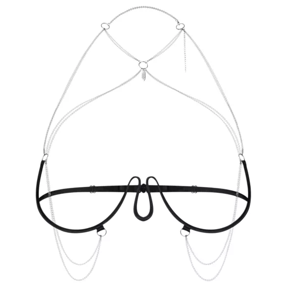 Obsessive - sutiã harness com corrente - preto (S-L)