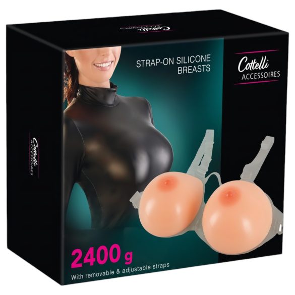 Cottelli - Seios Push-up de Silicone Ajustáveis (2x1200g)