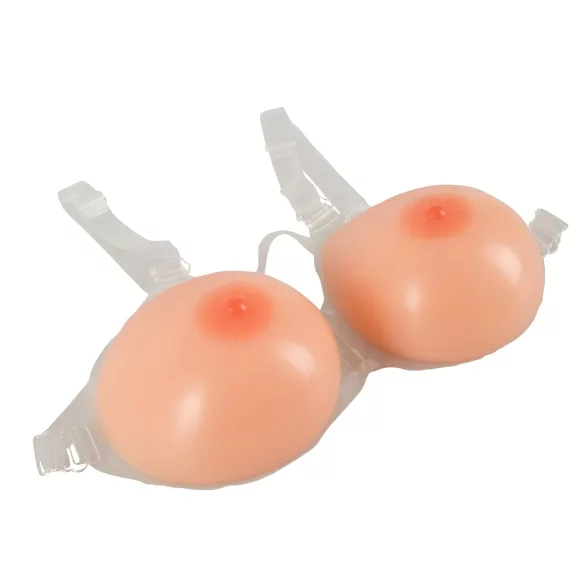 Cottelli - seios falsos push-up de silicone com alças - 2x1200g