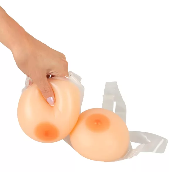 Cottelli - seios falsos de silicone com cinta - 2x400g