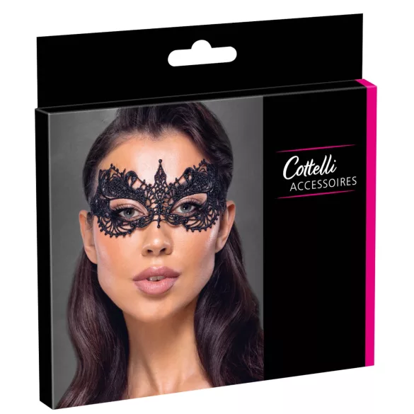 Cottelli - máscara de renda - preto