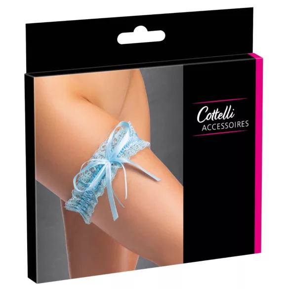 Cottelli - cinta-liga noiva azul - S-L