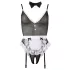 Cottelli - Body fantasia empregada sexy - renda preta - XL