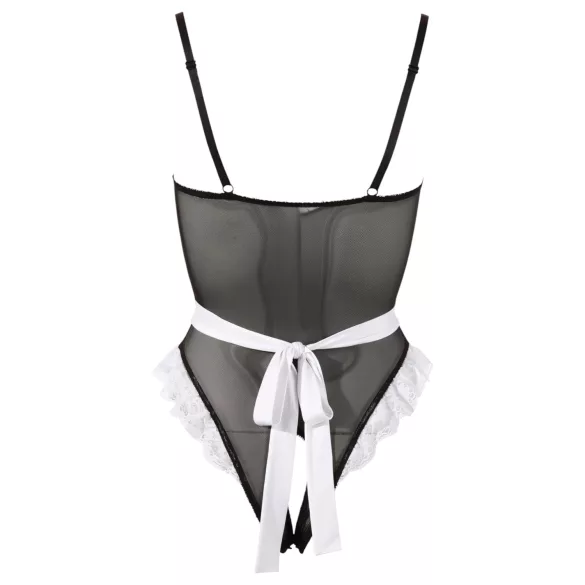 Cottelli - Body fantasia empregada sexy - renda preta - XL