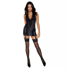 Cottelli - vestido de dominadora com chicote (preto)