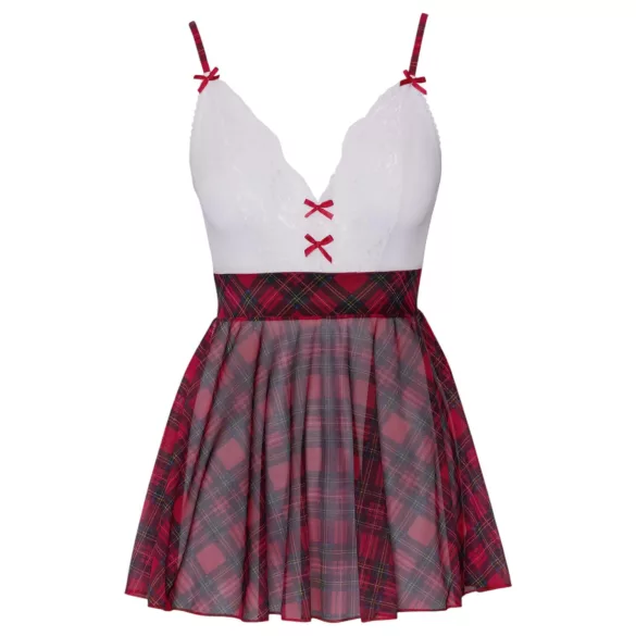 Cottelli - fantasia colegial sexy - vermelho e branco - XL