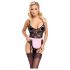 Cottelli - fantasia sexy empregada (preto-rosa)