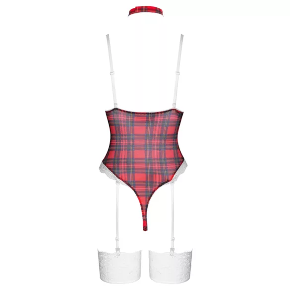 Cottelli - body lingerie xadrez - vermelho - M