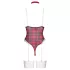 Cottelli - body lingerie xadrez - vermelho - L