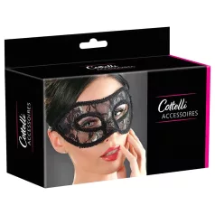 Cottelli - máscara para olhos rendada pré-moldada - preta