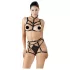 Cottelli - lingerie com tiras decorativas - preto - tamanho S-L