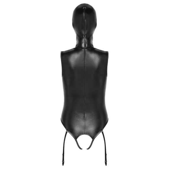 Bad Kitty - body aberto embaixo e em cima com máscara oral - preto