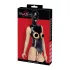 Bad Kitty - body aberto embaixo e em cima com máscara oral - preto - L