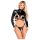 Bad Kitty - Conjunto Bondage Peito Aberto (preto) - L