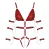 Bad Kitty - corpo bondage cravejado (vermelho)