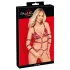 Bad Kitty - corpo bondage cravejado (vermelho) - M