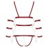 Bad Kitty - Body Bondage com Tachas (Vermelho) - M