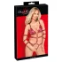 Bad Kitty - corpo bondage cravejado (vermelho) - L