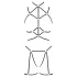 Cottelli - body harness decorativo e tanga - preto - tamanho S-L