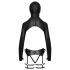 Bad Kitty - conjunto lingerie BDSM - preto - M