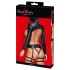 Bad Kitty - conjunto lingerie BDSM - preto - L