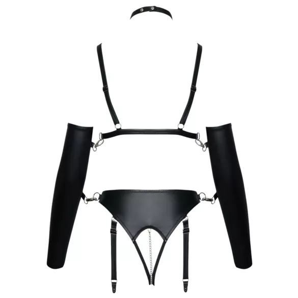 Bad Kitty - arnês corporal bondage - ajustável - preto - M
