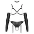 Bad Kitty - arnês corporal bondage - ajustável - preto - L