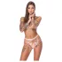 Bad Kitty - arnês com tanga e corrente (rosa)