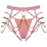 Bad Kitty - arnês com tanga e corrente (rosa)