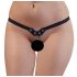Fetiche - Tanga preta com tachas e correntes (S-L)